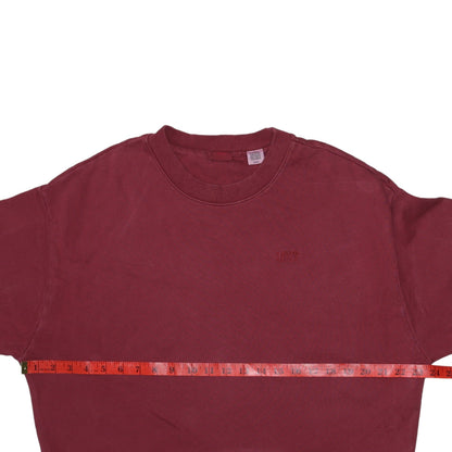 Womens UK Size S Levi's Red Pullover Sweatshirt