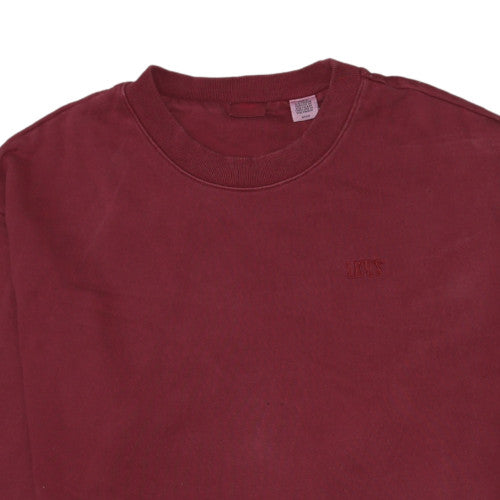 Womens UK Size S Levi's Red Pullover Sweatshirt