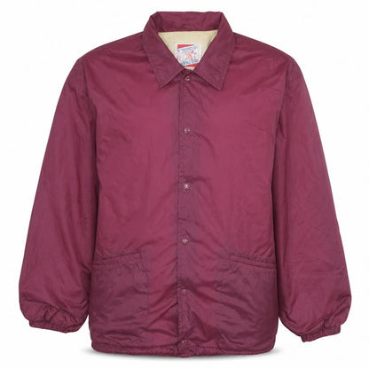 Teddy Smith Men's Red XL Retro College Windbreaker Jacket