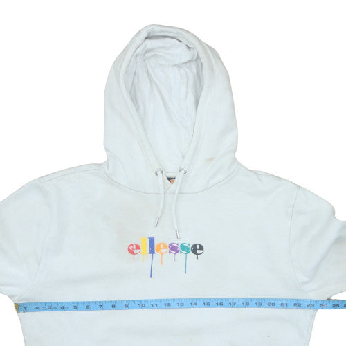 Mens UK Size M ellesse White Pullover Hoodie