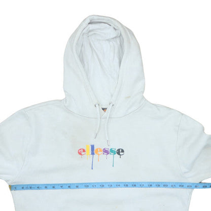 Mens UK Size M ellesse White Pullover Hoodie