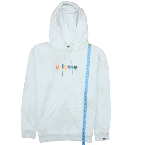 Mens UK Size M ellesse White Pullover Hoodie