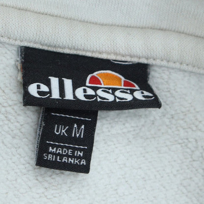 Mens UK Size M ellesse White Pullover Hoodie