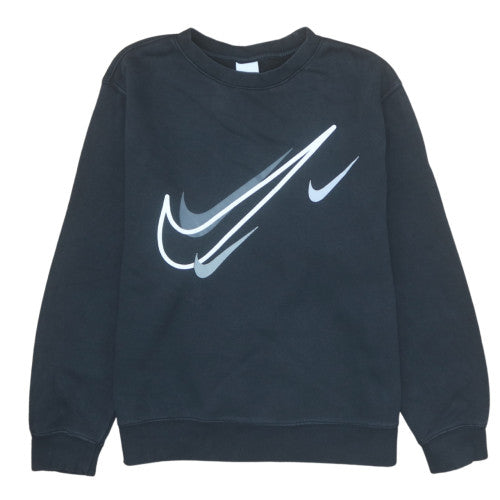 Womens UK Size M Nike Black Pullover Sweatshirt