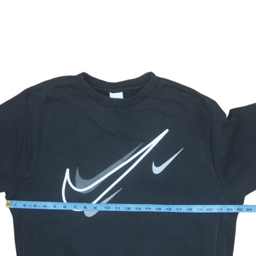 Womens UK Size M Nike Black Pullover Sweatshirt