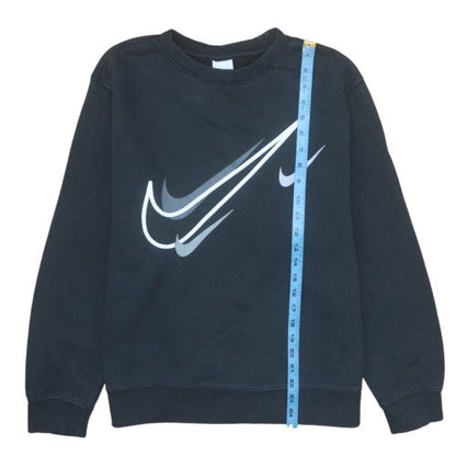 Womens UK Size M Nike Black Pullover Sweatshirt