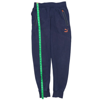 Puma Mens Blue Jogger Sweatpants M Cotton Blend Fleece