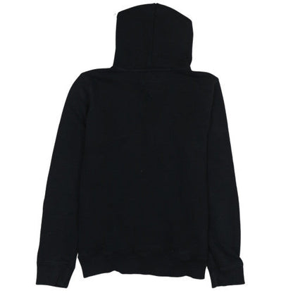 Tommy Hilfiger Boys Black Hoodie Size 164 Cotton Blend Pullover