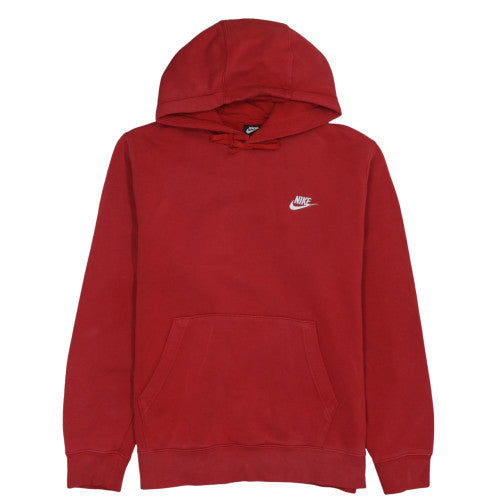 Mens UK Size M Nike Red Pullover Hoodie
