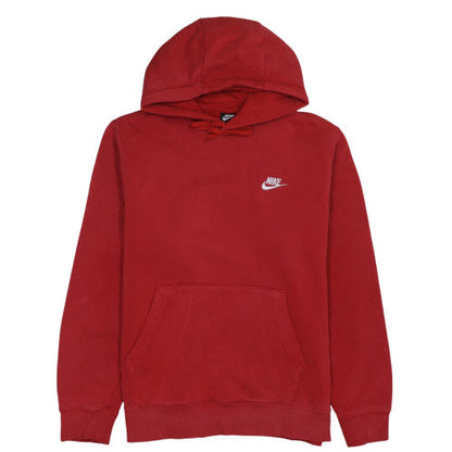 Mens UK Size M Nike Red Pullover Hoodie