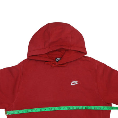 Mens UK Size M Nike Red Pullover Hoodie