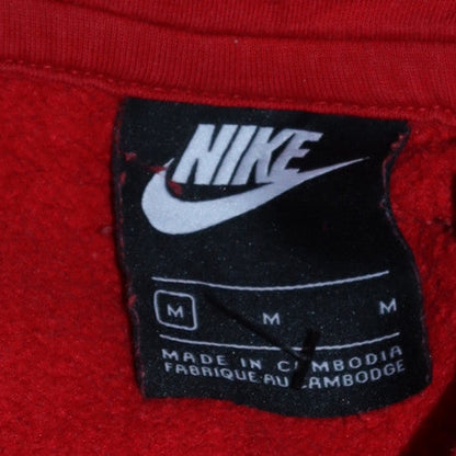 Mens UK Size M Nike Red Pullover Hoodie