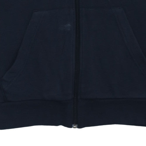 Mens UK Size M adidas Blue Full Zip Hoodie