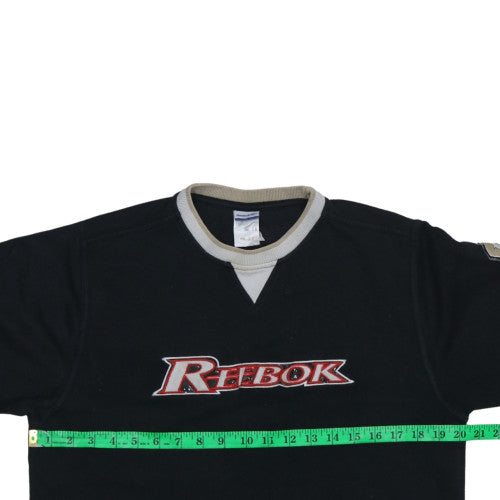 Womens UK Size XL Reebok Black Pullover Sweatshirt