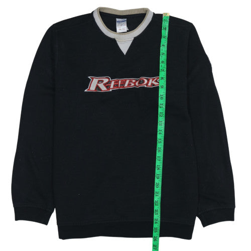 Womens UK Size XL Reebok Black Pullover Sweatshirt