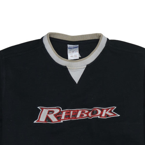 Womens UK Size XL Reebok Black Pullover Sweatshirt