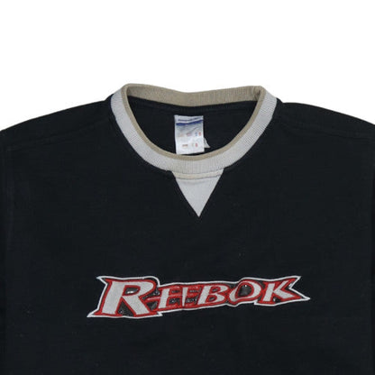 Womens UK Size XL Reebok Black Pullover Sweatshirt