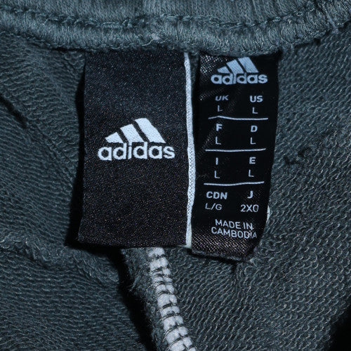 Mens UK Size L adidas Regular Fit Jogger Black Trousers