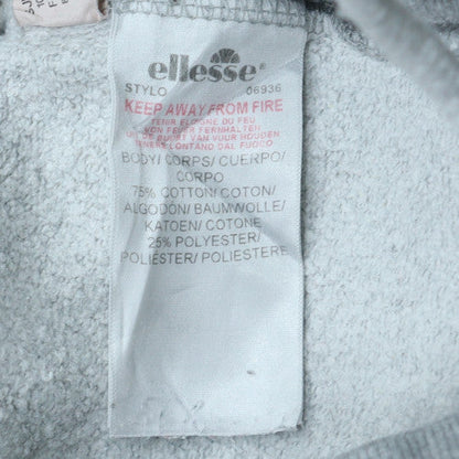 Ellesse Women Grey Jogger Sweatpants UK 6 Cotton Blend Casual