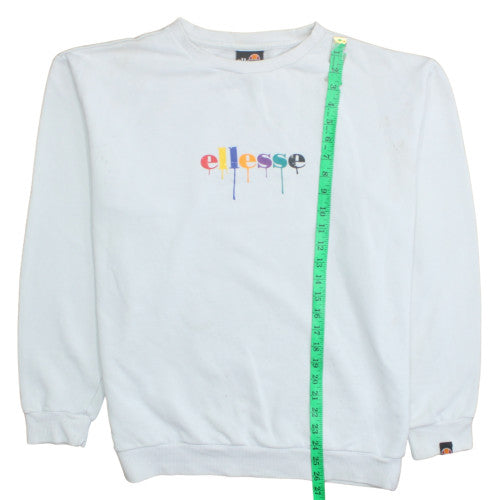 Mens UK Size M ellesse White Pullover Sweatshirt