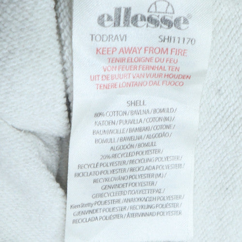 Mens UK Size M ellesse White Pullover Sweatshirt