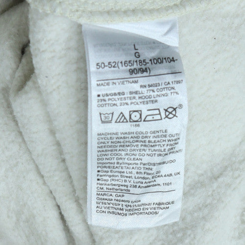 Womens UK Size L Gap White Pullover Hoodie