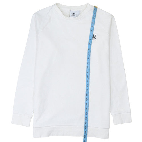 Mens UK Size L adidas White Pullover Sweatshirt