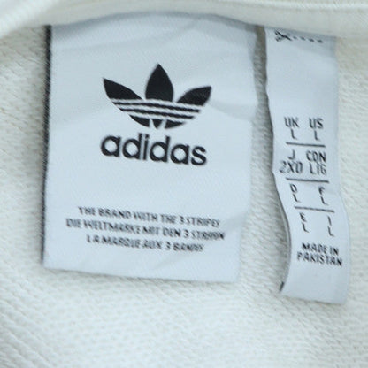 Mens UK Size L adidas White Pullover Sweatshirt