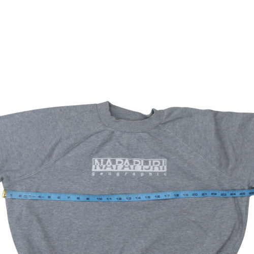 Womens UK Size M Napapijri Grey Pullover Sweatshirt