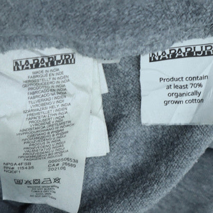 Womens UK Size M Napapijri Grey Pullover Sweatshirt