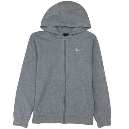 Nike Boys Grey Full Zip Hoodie XL 13-15 Years Fleece Sweatshirt