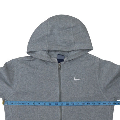 Nike Boys Grey Full Zip Hoodie XL 13-15 Years Fleece Sweatshirt