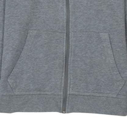 Nike Boys Grey Full Zip Hoodie XL 13-15 Years Fleece Sweatshirt
