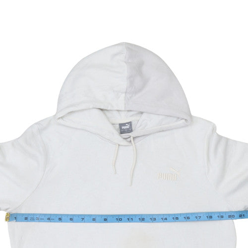 Mens UK Size L PUMA White Pullover Hoodie