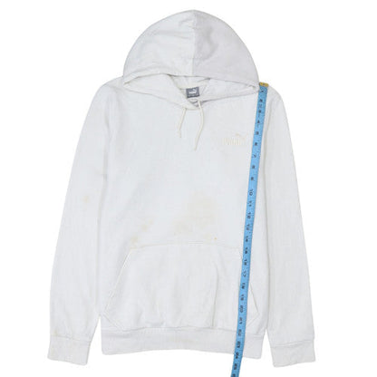 Mens UK Size L PUMA White Pullover Hoodie