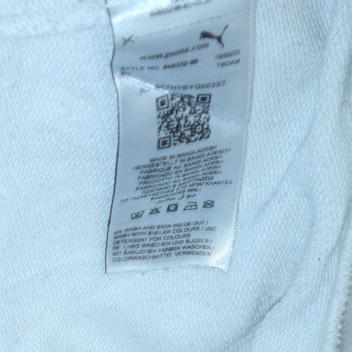 Mens UK Size L PUMA White Pullover Hoodie