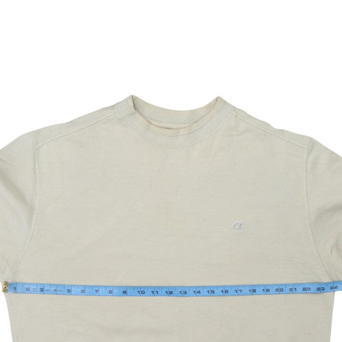 Mens UK Size L Champion Beige Pullover Sweatshirt