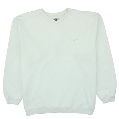 Mens UK Size XL Nike White Pullover Sweatshirt