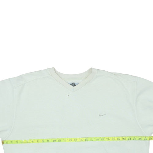 Mens UK Size XL Nike White Pullover Sweatshirt