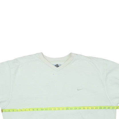Mens UK Size XL Nike White Pullover Sweatshirt