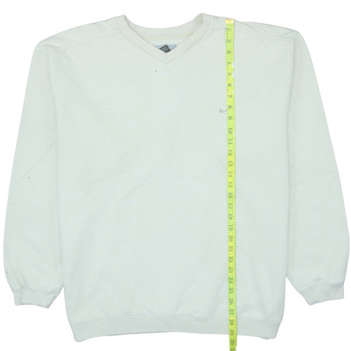 Mens UK Size XL Nike White Pullover Sweatshirt