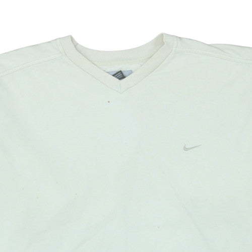 Mens UK Size XL Nike White Pullover Sweatshirt