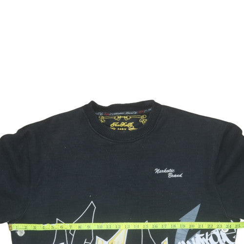 Mens UK Size XL Narkotic Brand Black Pullover Sweatshirt