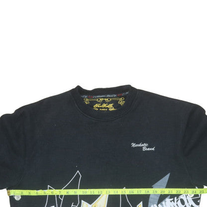 Mens UK Size XL Narkotic Brand Black Pullover Sweatshirt