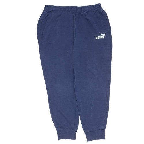Mens UK Size XL PUMA Regular Fit Sweatpants Blue Trousers