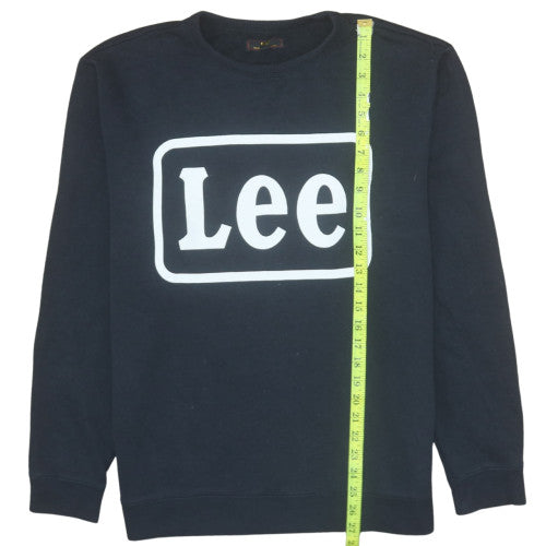 Mens UK Size XL Lee Black Pullover Sweatshirt
