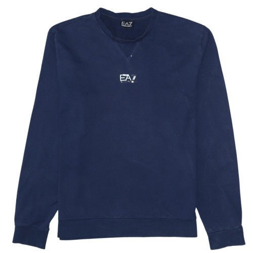 Mens UK Size M Emporio Armani Blue Pullover Sweatshirt
