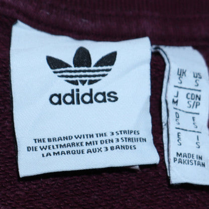 Mens UK Size S adidas Red Pullover Sweatshirt