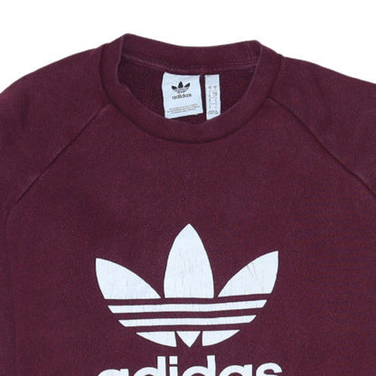 Mens UK Size S adidas Red Pullover Sweatshirt