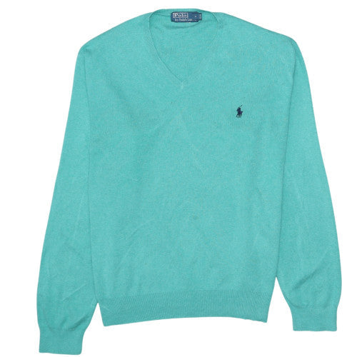 Mens UK Size M Ralph Lauren Green Pullover Jumper